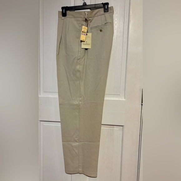 Tommy Bahama St. Thomas Pleated Front Silk Pants- 38x30 - Picture 1 of 6